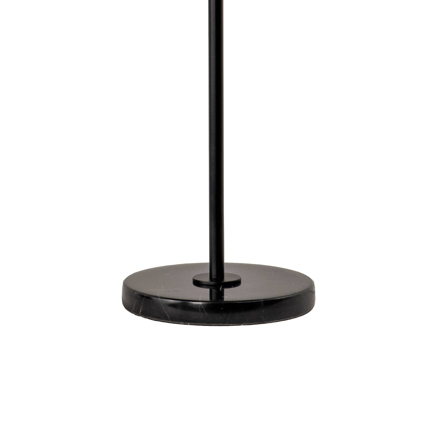 38-inch Marble/Iron Torchiere Table Lamp: Black / 38" H x 14.5" W x 14.5" D