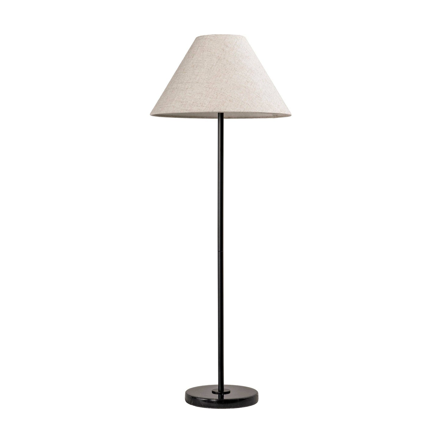 38-inch Marble/Iron Torchiere Table Lamp: Black / 38" H x 14.5" W x 14.5" D