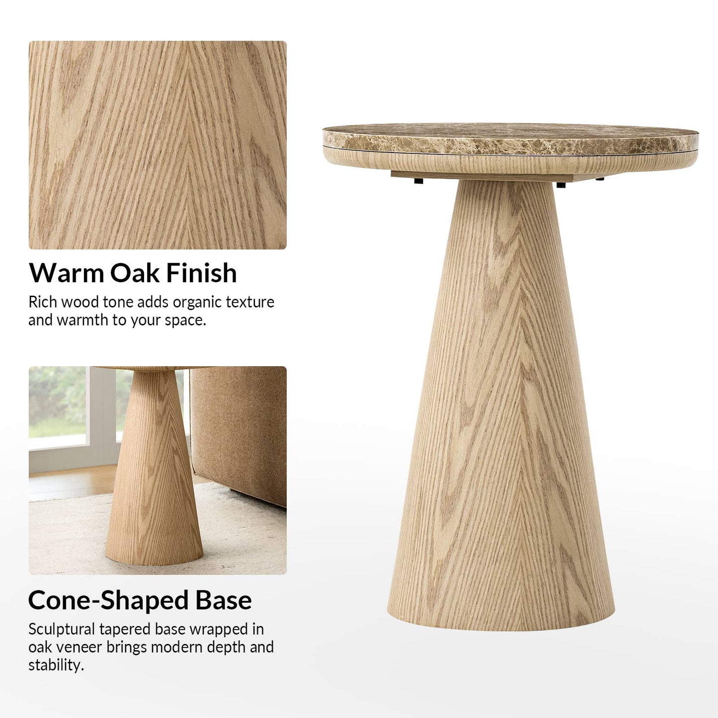 Memory End Table: OAK